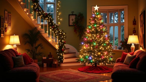 Louez votre arche de noël avec guirlandes pour des fêtes éclatantes