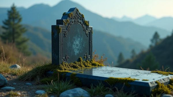 Optez pour la pierre tombale en vizag blue